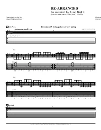 Limp Bizkit (From the 1999 Album SIGNIFICANT OTHER) Transcribed by Danj Inc Words and Music by Limp Bizkit (Djsole89@Hotmail.Com) Arranged by Limp Bizkit
