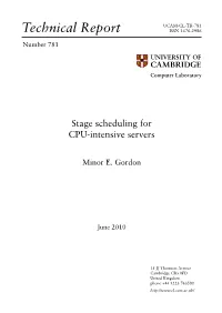 Stage Scheduling for CPU-Intensive Servers