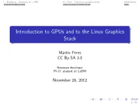 The Linux Graphics Stack Attributions