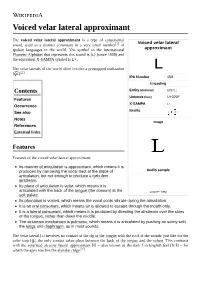 Voiced Velar Lateral Approximant