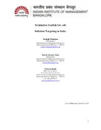Working Paper No: 449