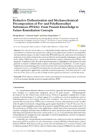 And Polyfluoroalkyl Substances (Pfass)