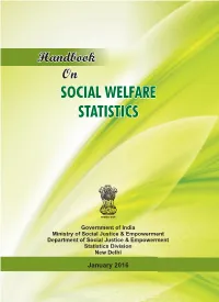 Handbook on Social Welfare Statistics 2016