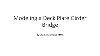 Modeling a Plate Girder Bridge