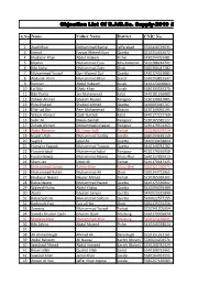 Objection List of B.A / B.Sc. Supply-2019 & Annual-2020