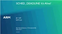 SCHED DEADLINE: It’S Alive!