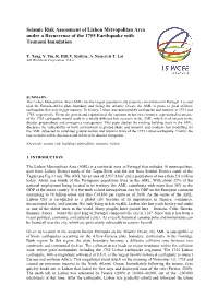 Seismic Risk Assessment of Lisbon Metropolitan Area Under a Recurrence of the 1755 Earthquake with Tsunami Inundation