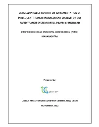 Detailed Project Report for Itms for Pcmc Brts ______