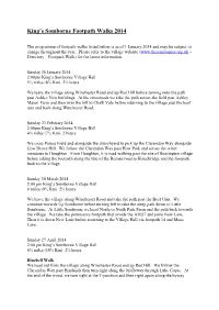 King's Somborne Footpath Walks 2014