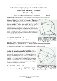 Mr Harish Chandra Rajpoot Analysis of N-Gonal Trapezohedron