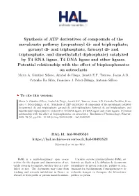 Synthesis of ATP Derivatives of Compounds