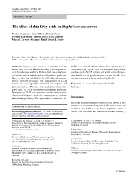 The Effect of Skin Fatty Acids on Staphylococcus Aureus