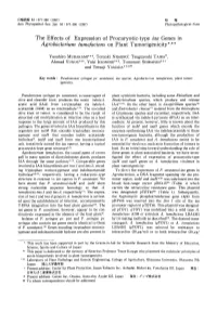 The Effects of Expression of Procaryotic-Type Iaa Genes in Agrobacterium Tumefaciens on Plant Tumorigenicity*,**