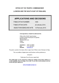 Applications and Decisions