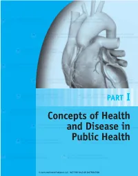 Concepts of Health and Disease in Public Health