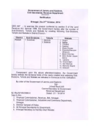 Geographical Boundaries of District Poonch