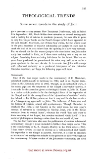 Some Recent Trends in the Study of John