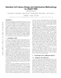 Standard Cell Library Design and Optimization Methodology for ASAP7