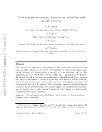 Three Examples of Quantum Dynamics on the Half-Line with Smooth Bouncing