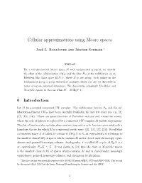 Cellular Approximations Using Moore Spaces