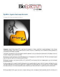 Eyewire: a Game That Maps the Brain