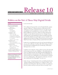 Politics on the Net: a Three-Way Digital Divide