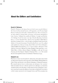 About the Editors and Contributors