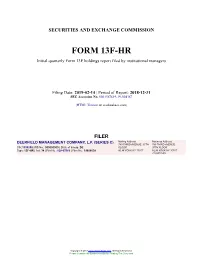 Form 13F-HR Filed 2019-02-14