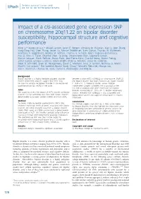 Impact of a Cis-Associated Gene Expression SNP on Chromosome