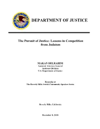Lessons in Competition from Judaism