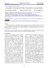 T-Essentially Coretractable and Weakly T-Essentially Coretractable Modules