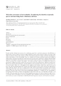 Zootaxa,Molecular Systematics of Serrasalmidae