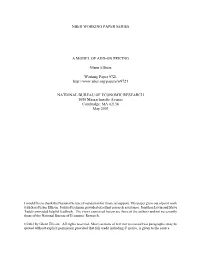 A Model of Add-On Pricing