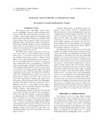 Geologic Map of the Hellas Region of Mars