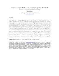 Integrated Management of Malaysian Road Network Operations Through ITS Initiatives: Issues, Potentials and Challenges