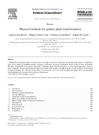 Physical Methods for Genetic Plant Transformation