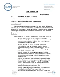 SUNY Micro-Credentialing Implementation