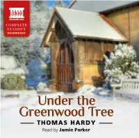 Under the Greenwood Tree Under the Greenwood Tree
