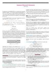 Algebraic Properties of Groups