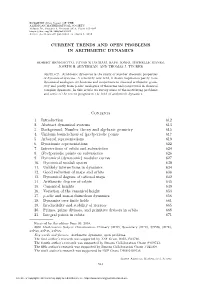 Current Trends and Open Problems in Arithmetic Dynamics