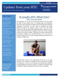 Fall 2020 Updates from Your HTC