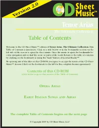 Table of Contents