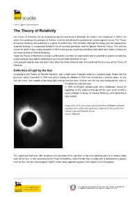 The Theory of Relativity