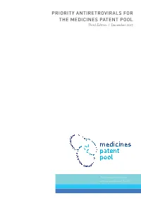 2013 Prioritisation Report Priority Antiretrovirals for the Medicines