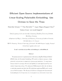 Efficient Open-Source Implementations of Linear-Scaling