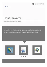 Host Elevator