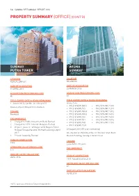 Property Summary Office Cont'd