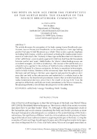 The Example of the Source Breathwork Community