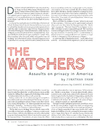 Assaults on Privacy in America by Jonathan Shaw