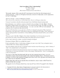 Each According to Their Understanding1 Rev